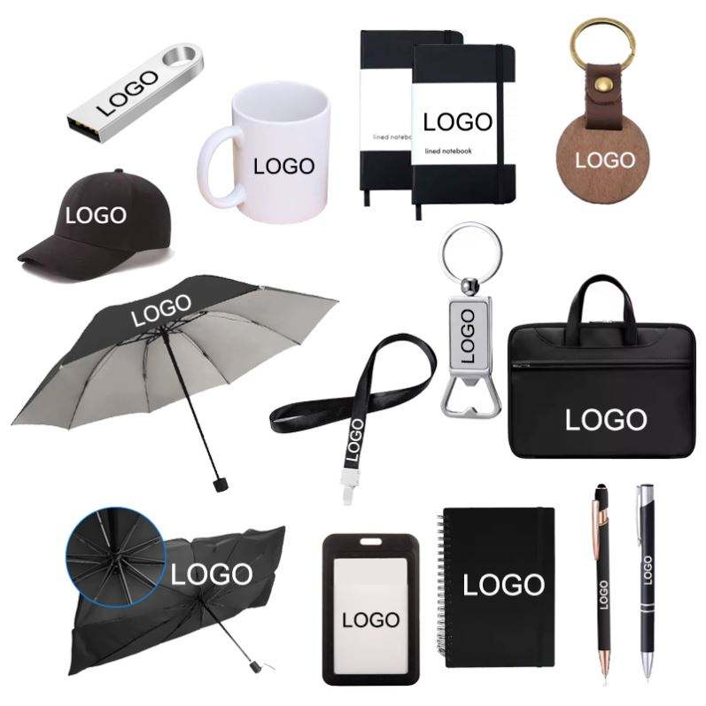 Yy771 Custom Souvenir With Logo Promotional Bottle Shirt Shopping Bag Pen Cap for Graduation Business Gift Set