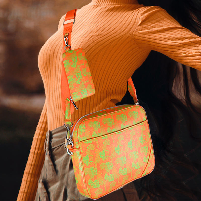 Custom Shoulder Soft Leather Sling Camera Bags Women Crossbody Bag With Coin Purse