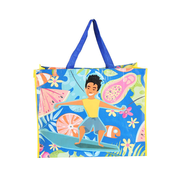Factory Supply Custom logo Printed Personalized Laminated pp Woven Shopping Bag