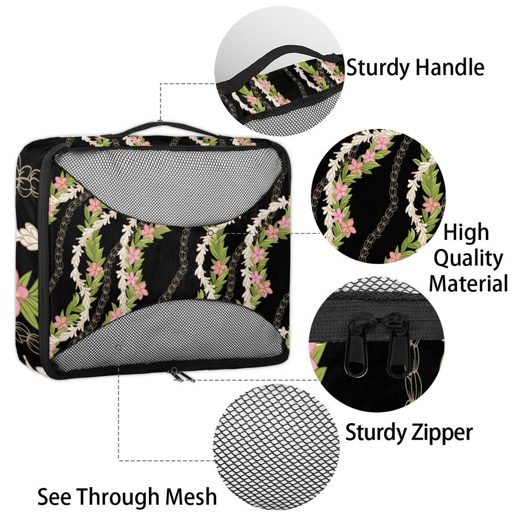 4 PCS Travel Organizer Bags Set Luggage Packing Cubes Lightweight Clothes Storage Pouches