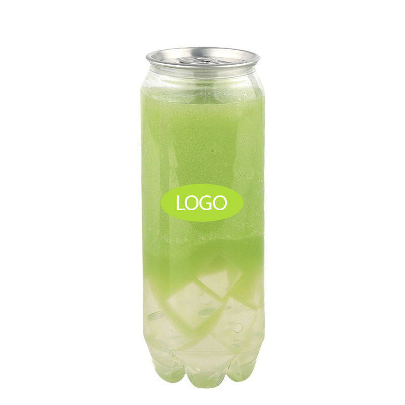 Custom Size Eco-friendly Disposable 250ml 500ml 700ml PET Plastic Bulk Cups with Can Lids for Coffee Beverage