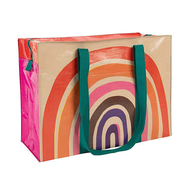 Personalized Design extra Large Fashion Laminated pp Woven Bag Custom Printed Shopping Bag