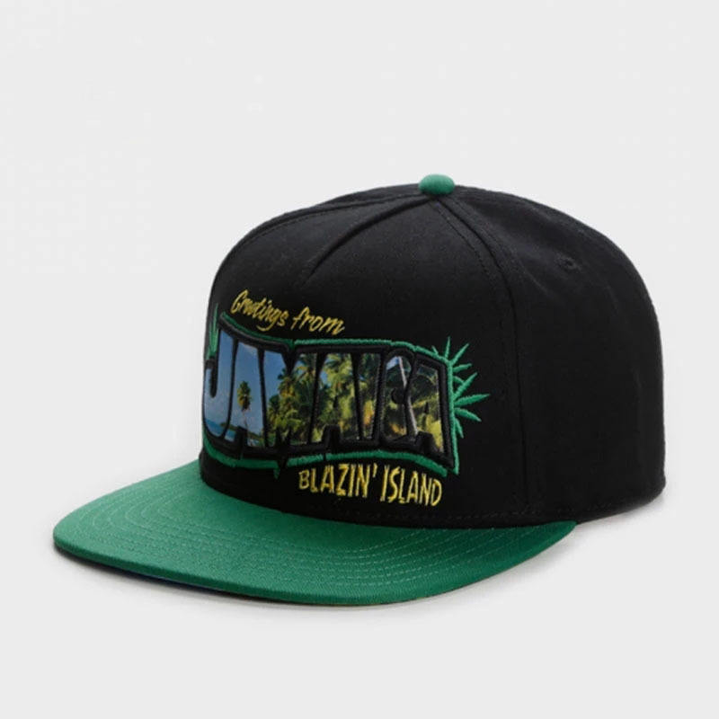 Ready Stock Adult 5-Panel Baseball Cap Letter 100% Cotton for Sports Leisure Sun Protection Greetings Hawaii Export Wholesale