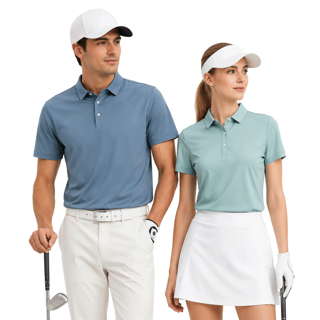 High Quality Custom Logo Performance Men Women Golf Polo Shirt Breathable Quick Dry Athletic Sportswear Unisex Golf Wear