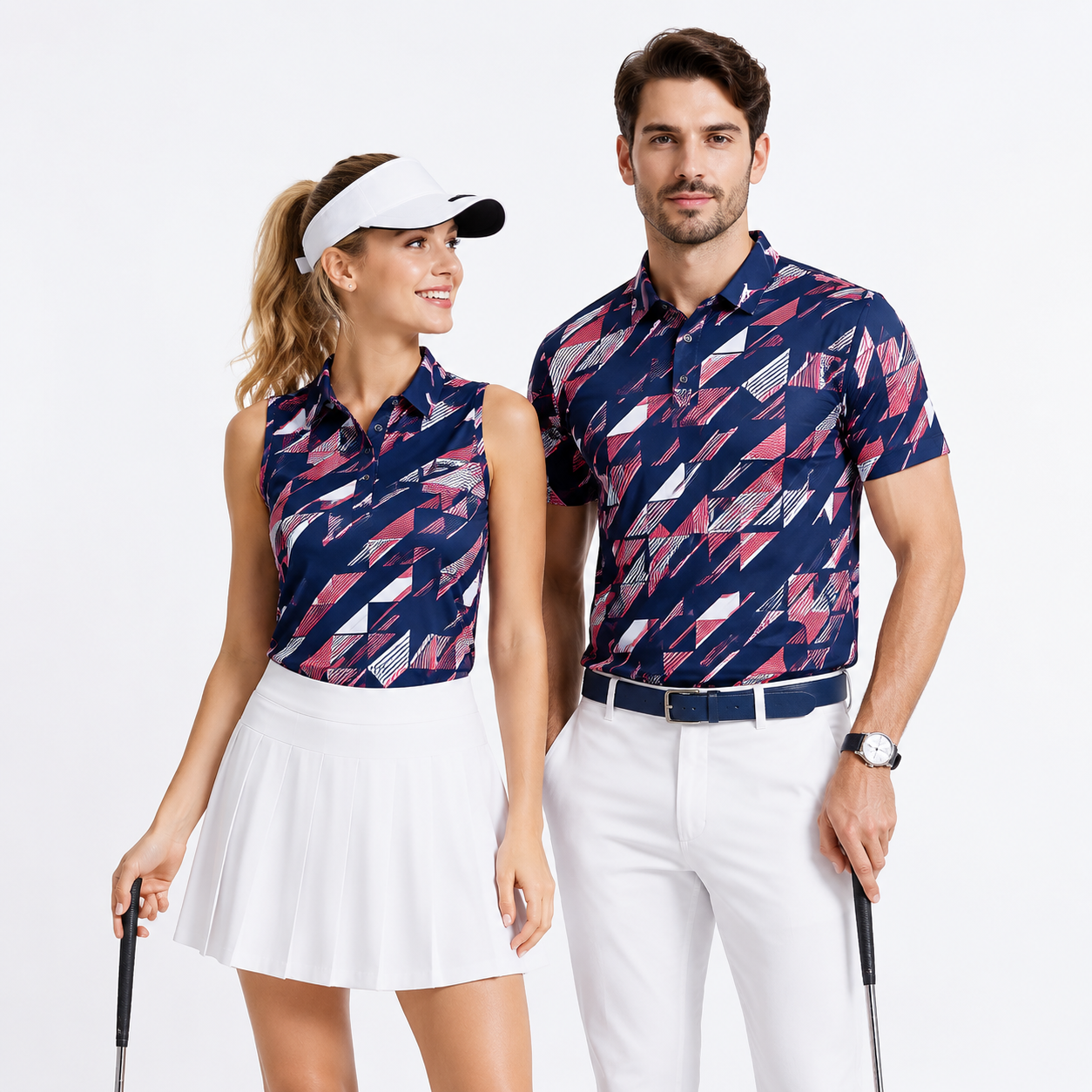 High Quality Custom Logo Performance Men Women Golf Polo Shirt Breathable Quick Dry Athletic Sportswear Unisex Golf Wear