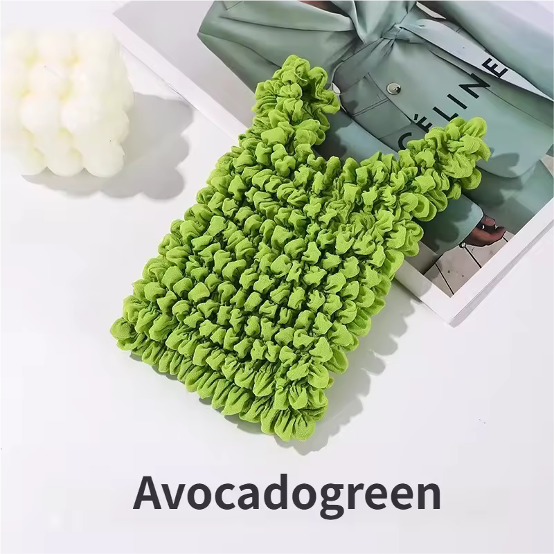 Cross-border New Product Japanese-style Design Pleated Shopping Bubble Bag, Durian Shrink Bag Hedgehog Bubble Pleated Gift Bag