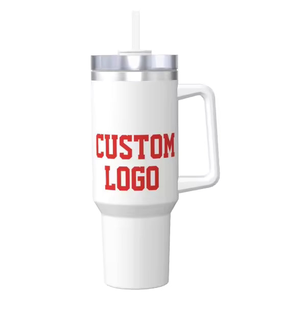 3D Digital Full Print Straw Cup Aloha Hawaiian Puakenikeni Hibiscus Flower Style 40oz Tumbler With Handle