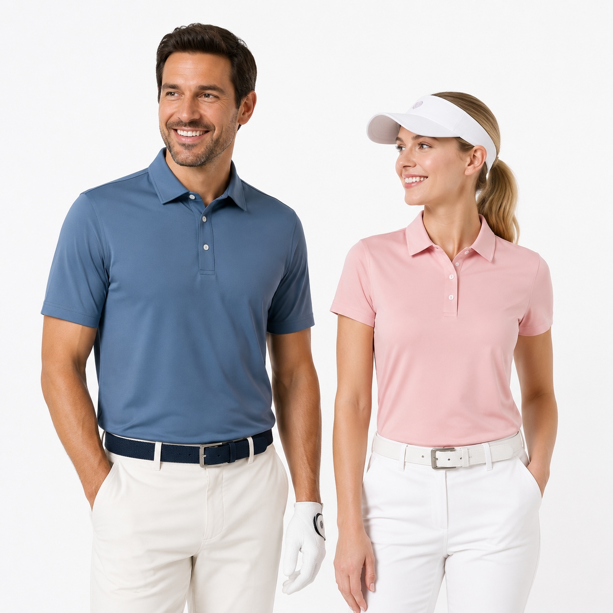 High Quality Custom Logo Performance Men Women Golf Polo Shirt Breathable Quick Dry Athletic Sportswear Unisex Golf Wear