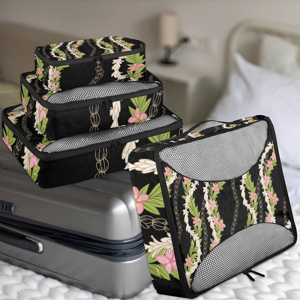 4 PCS Travel Organizer Bags Set Luggage Packing Cubes Lightweight Clothes Storage Pouches