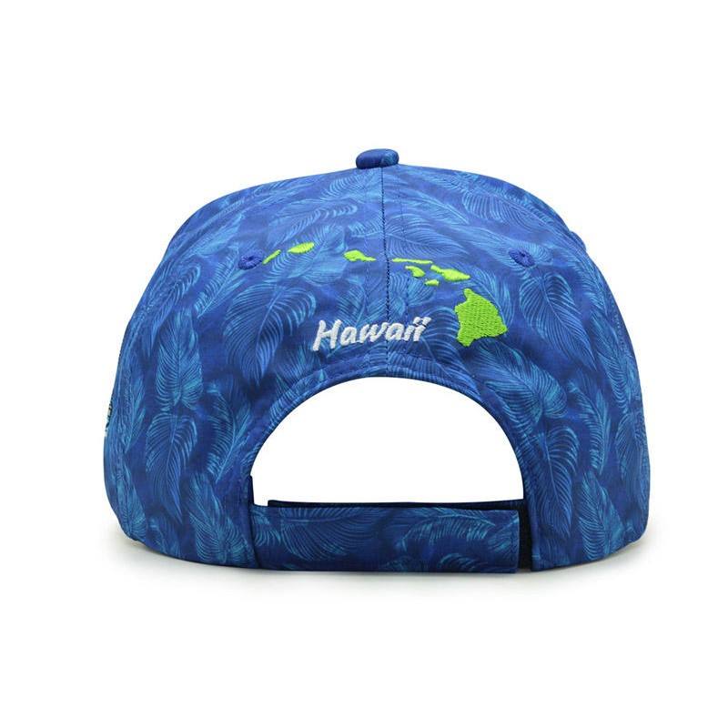 Custom Hawaii Floral Printing Sublimation Embroidery Logo Patches 5 Panel Baseball Cap Hat