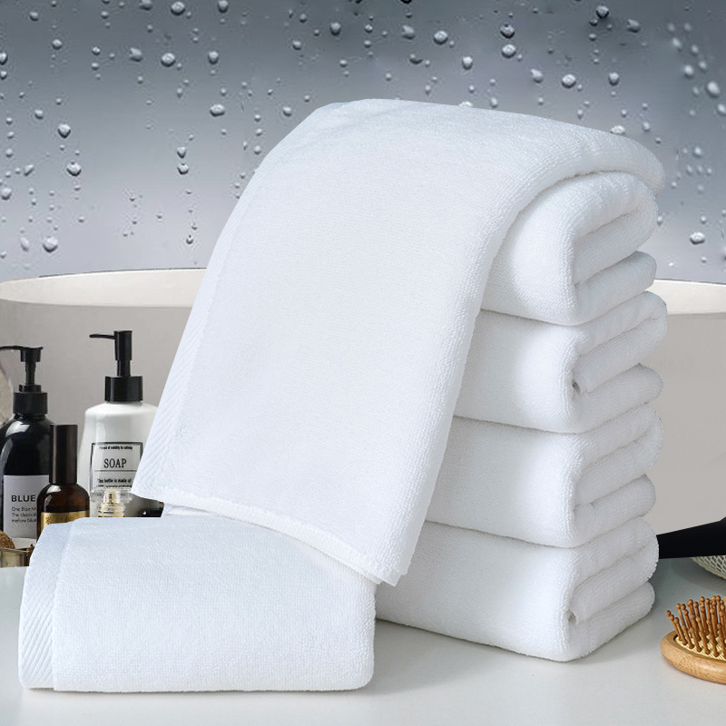 Custom Logo Luxury Hand Face White Hotel Towel Set Quality Hotel Bath Towel 100% Cotton Hotel Towel