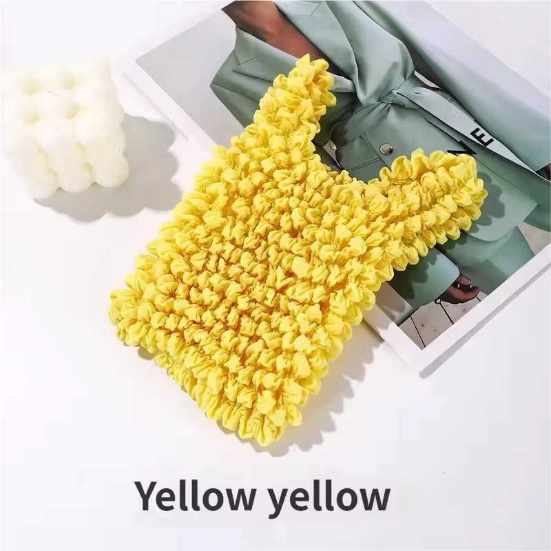 Cross-border New Product Japanese-style Design Pleated Shopping Bubble Bag, Durian Shrink Bag Hedgehog Bubble Pleated Gift Bag