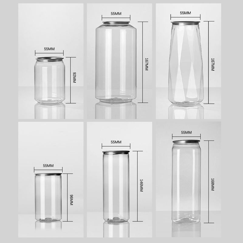 Custom Size Eco-friendly Disposable 250ml 500ml 700ml PET Plastic Bulk Cups with Can Lids for Coffee Beverage