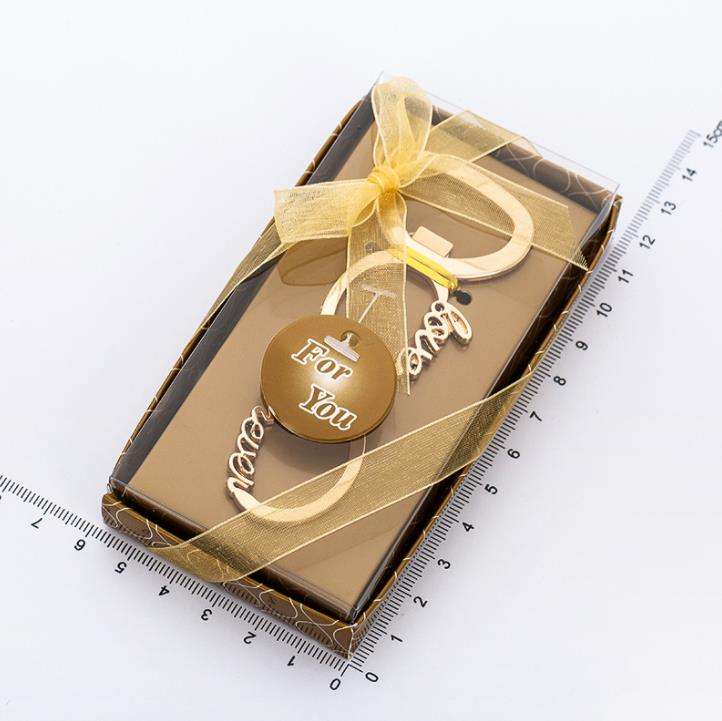 Custom Wedding Favors Love Forever 8 Gold Beer Bottle Opener Party Birthday Valentine's Day Souvenirs Guest Return Gifts