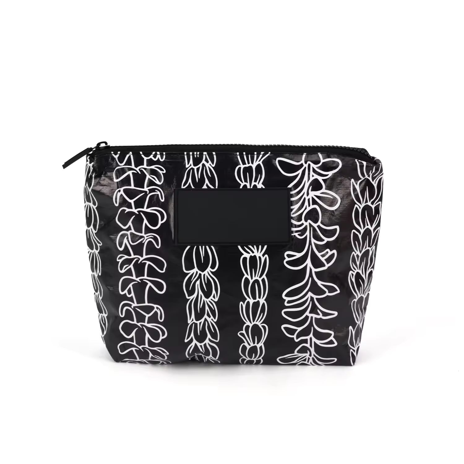 Custom Floral Tyvek Paper Pouch Waterproof Cosmetic Bag Portable Travel Overnight Toiletry Makeup Pouch for Women