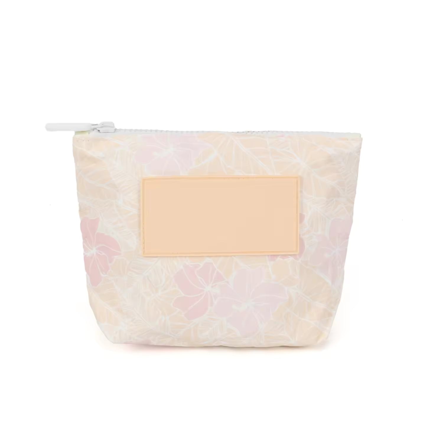 Custom Floral Tyvek Paper Pouch Waterproof Cosmetic Bag Portable Travel Overnight Toiletry Makeup Pouch for Women
