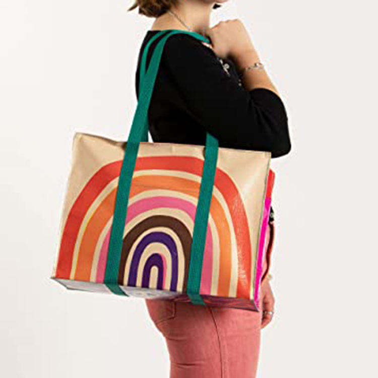 Personalized Design extra Large Fashion Laminated pp Woven Bag Custom Printed Shopping Bag