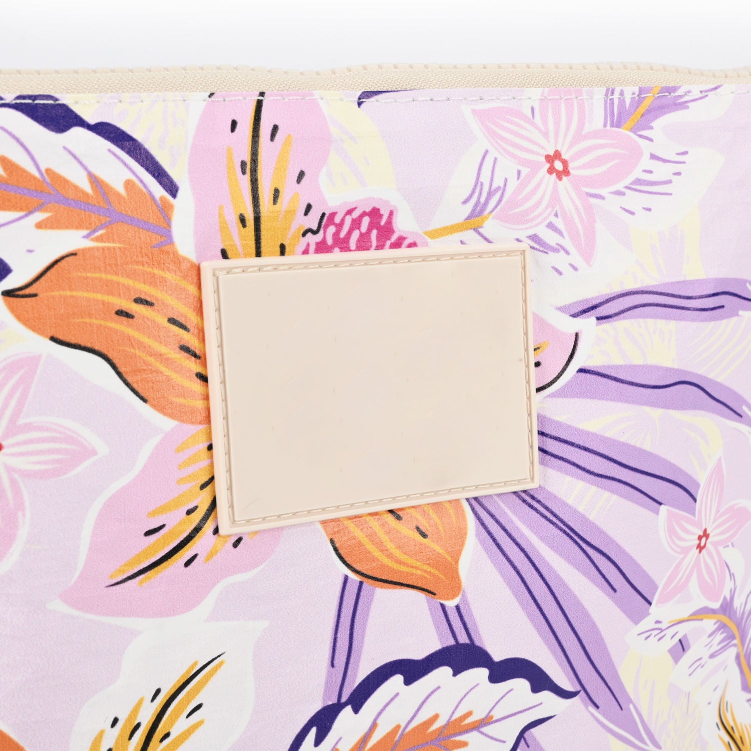 Custom Floral Tyvek Paper Pouch Waterproof Cosmetic Bag Portable Travel Overnight Toiletry Makeup Pouch for Women
