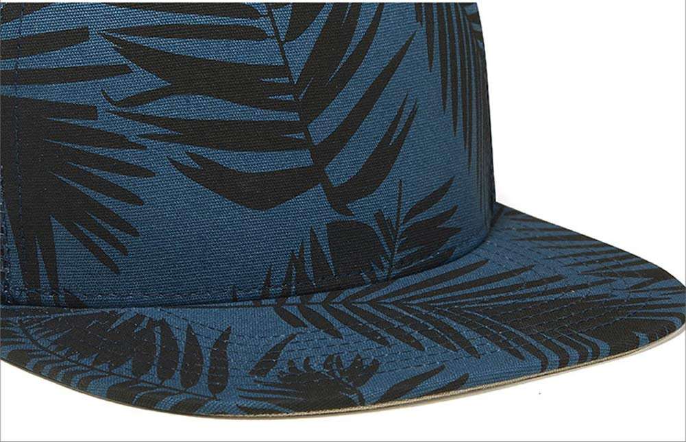 Premium Floral Flower Hawaiian Cotton Adjustable Snapback Hats Men's Women's Hip-Hop Flat Bill Baseball Caps