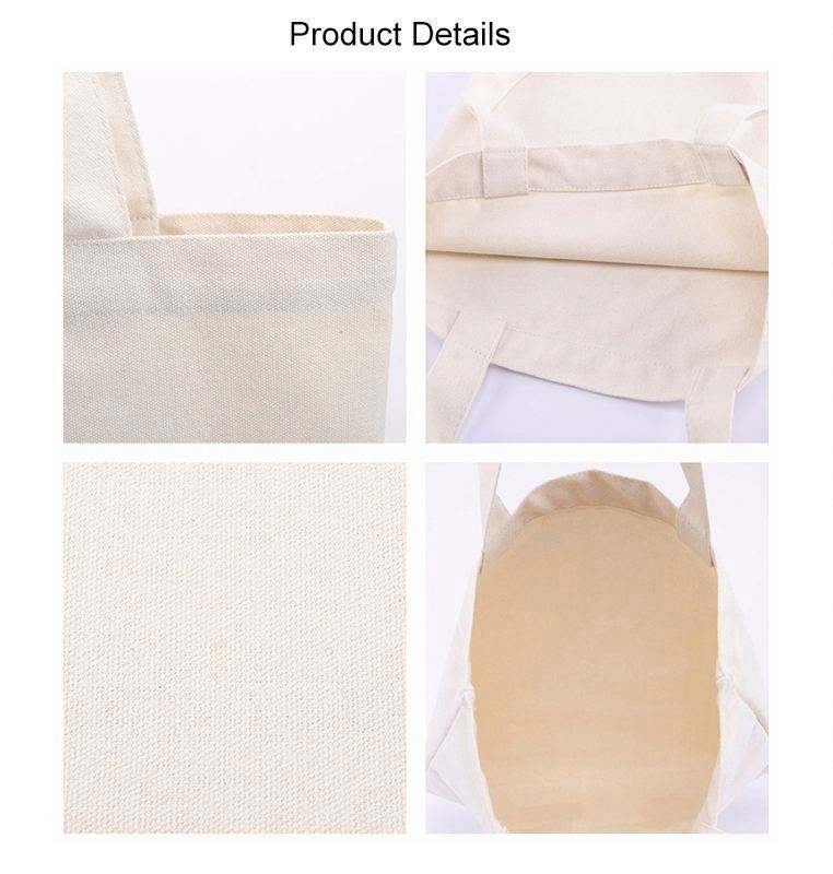 Custom Logo Size Printed Hot Sale Eco Friendly Reusable Designer Cloth Canvas Cotton Shopping Tote Bag Cotton Beach Tote Bag