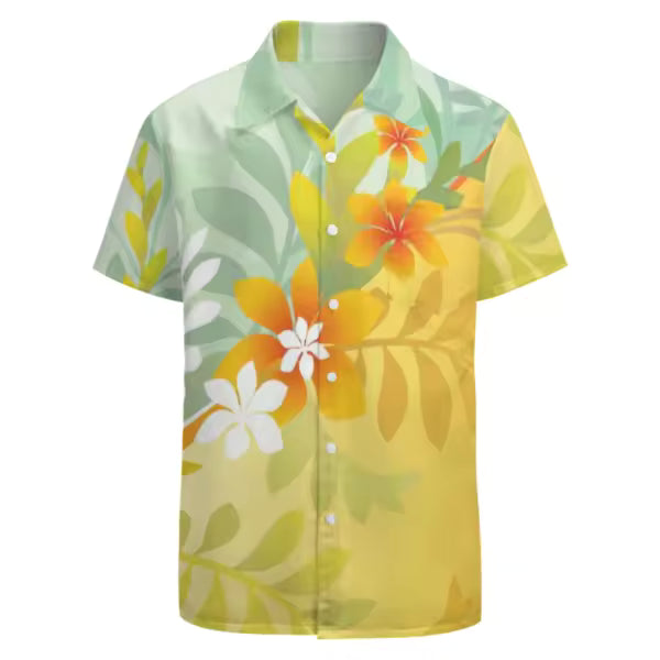 Custom Stylish Large Size Polynesian Tribal Design Shirts With Buttons New Hip Hop Pacific Heritage Aloha Shirts Beach
