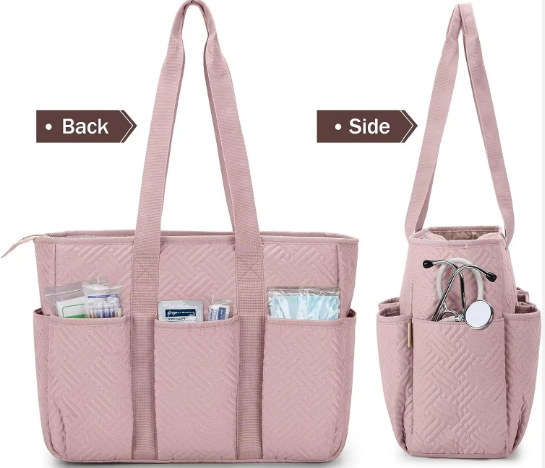 Nurse Tote Bag for Work Nurses, Clinical Bag for Nursing Students and Home Health Care Staff