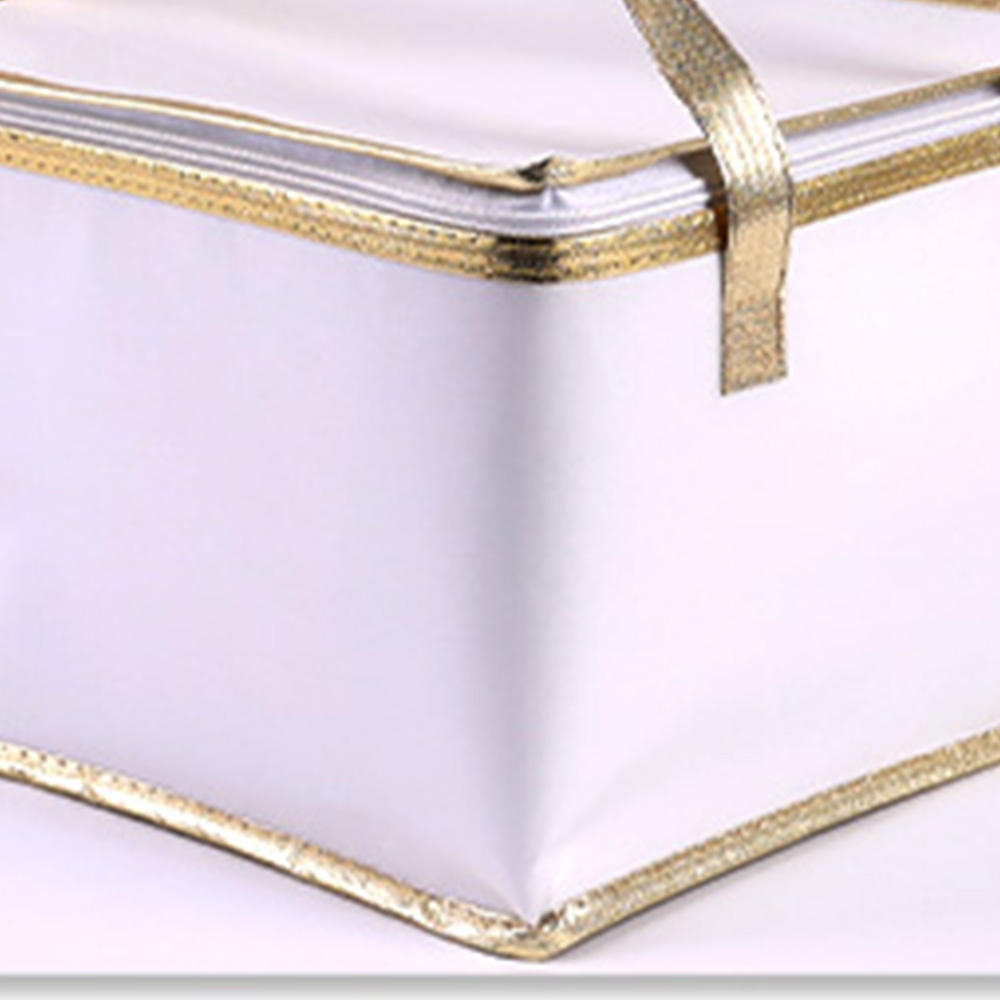 Insulated Foldable Large Capacity Cooler Bag Reusable Tote for Food Delivery Lunch Outdoor Picnic
