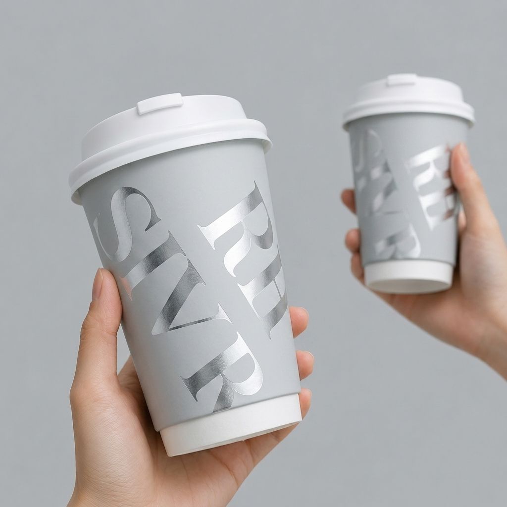 Biodegradable Corrugated Food-Safe Ink Printed Takeaway Paper Cup for Bubble Tea and Milk Tea Custom Logo Printing Available