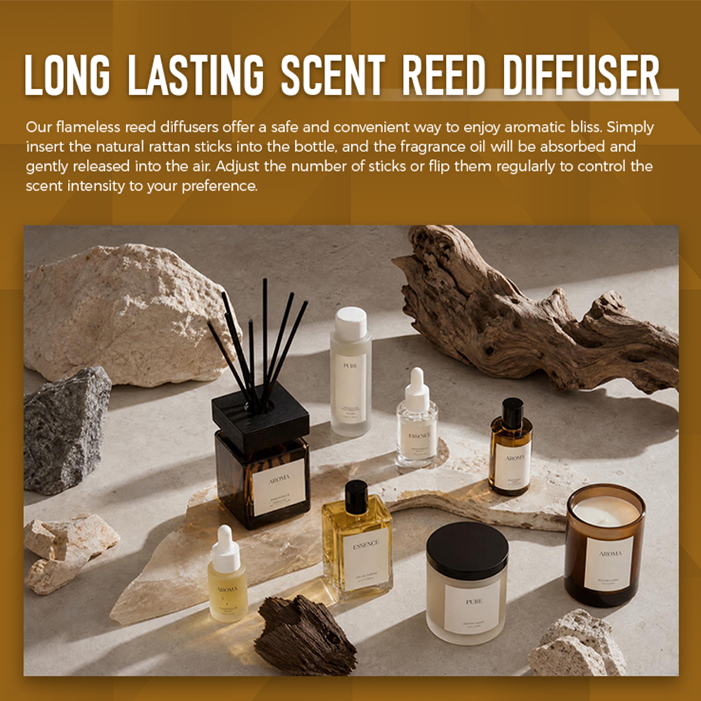 Handmade aroma diffusers, natural perfumes, essential oils, reed diffusers, ready-to-sell gifts. OEM & ODM manufacturing available for business souvenirs.