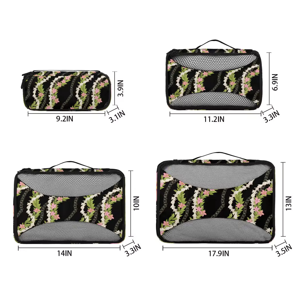 4 PCS Travel Organizer Bags Set Luggage Packing Cubes Lightweight Clothes Storage Pouches