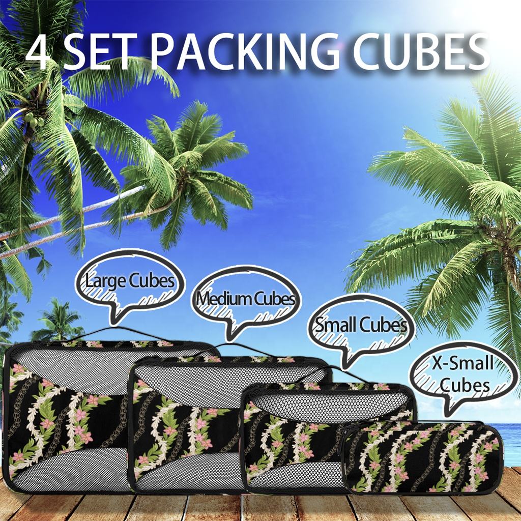 4 PCS Travel Organizer Bags Set Luggage Packing Cubes Lightweight Clothes Storage Pouches