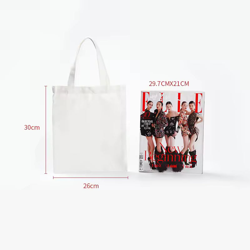 Custom Logo Size Printed Hot Sale Eco Friendly Reusable Designer Cloth Canvas Cotton Shopping Tote Bag Cotton Beach Tote Bag