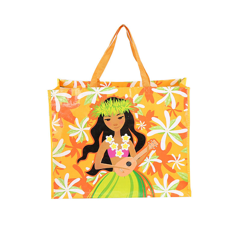 Factory Supply Custom logo Printed Personalized Laminated pp Woven Shopping Bag